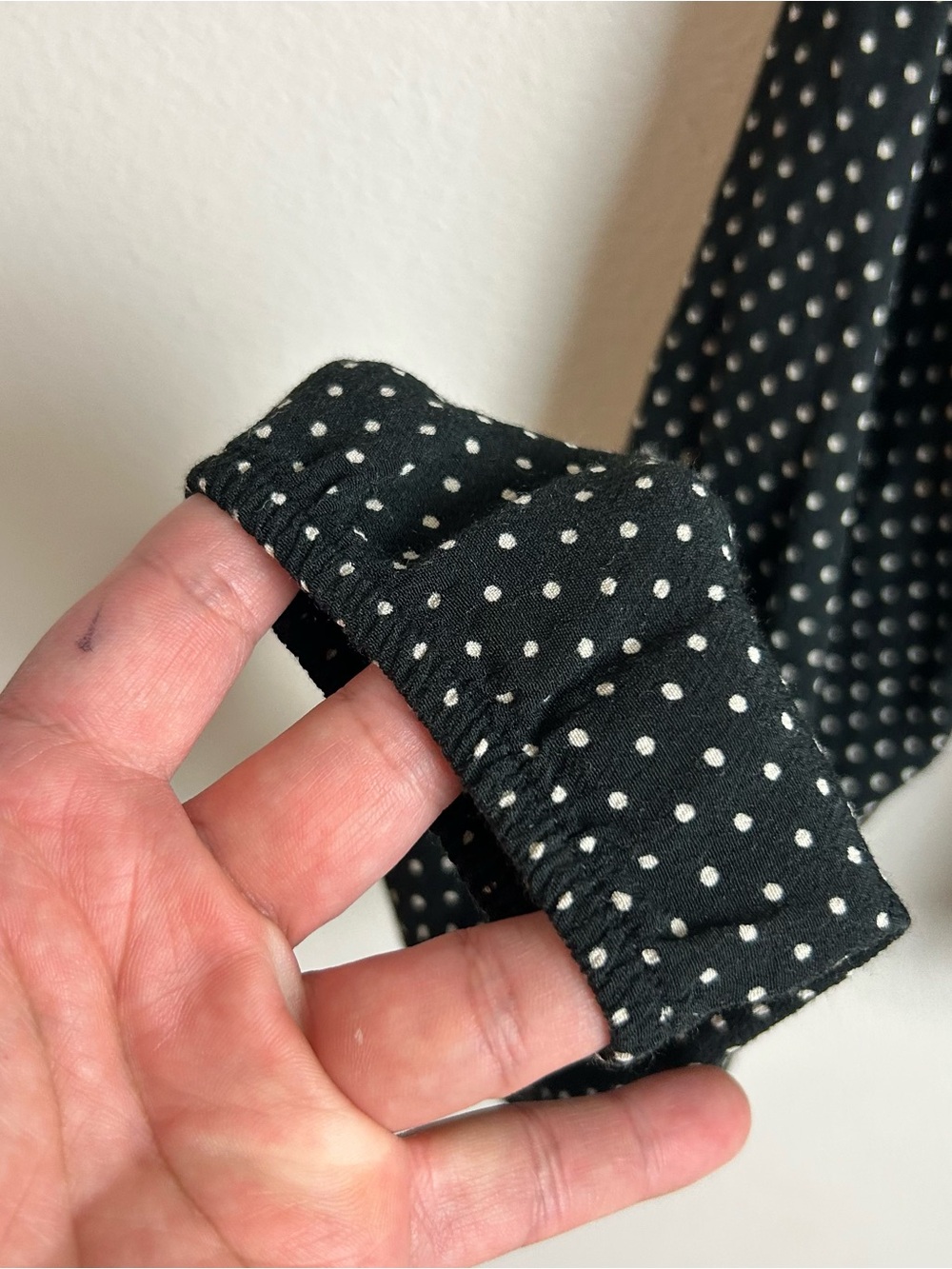 🖤 Brandy Melville Polka Dot Wrap Crop Top | Coquette Faux Wrap Blouse S - Picture 5 of 8
